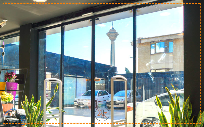 درب اتوماتیک شیشه ای اسلایدینگ آکام
