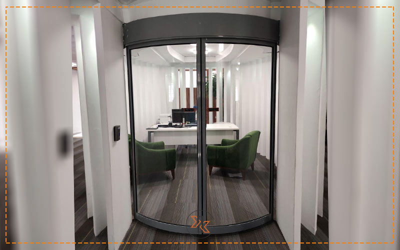 درب های اتوماتیک شیشه ای نیم دایره (کرو)