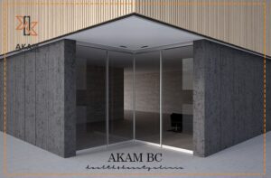 ابعاد درب اتوماتیک شیشه ای