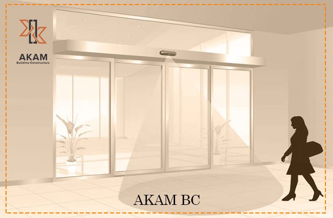 تنظیم چشمی درب اتوماتیک شیشه ای