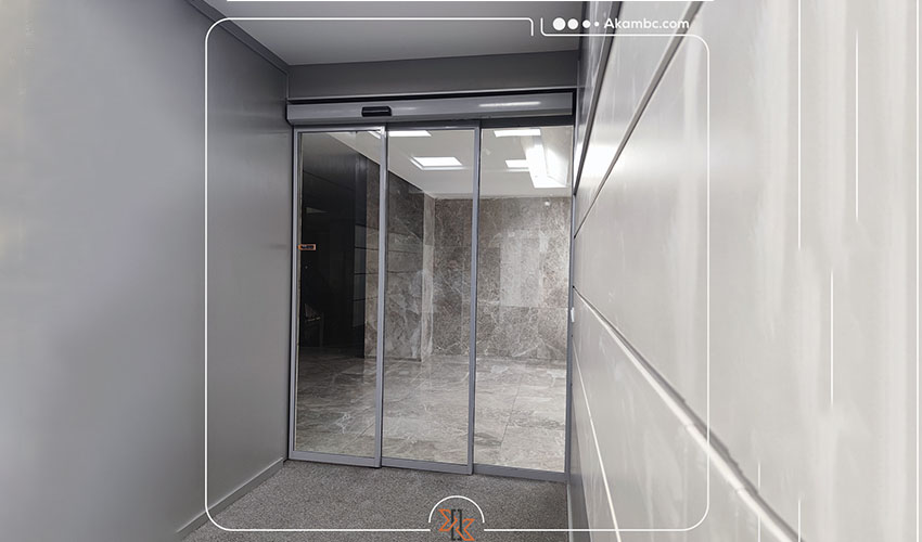 درب اتوماتیک شیشه ای اسلایدینگ