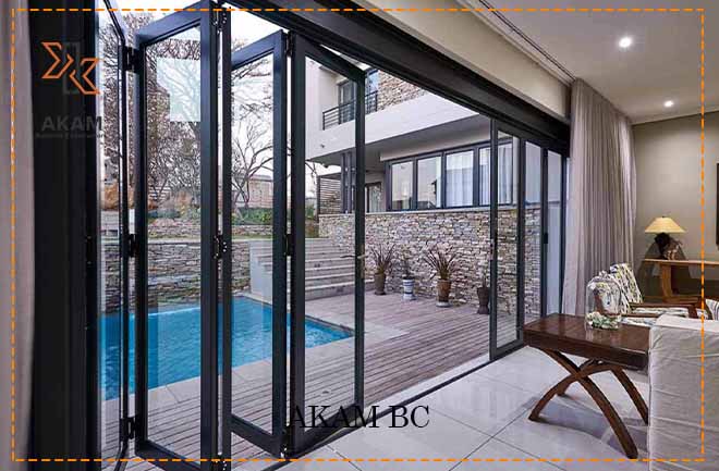 درب اتوماتیک شیشه ای فولدینگ